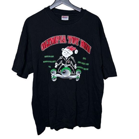 Vintage Harley Davidson Toy Drive T Shirt XL - Picture 1 of 3